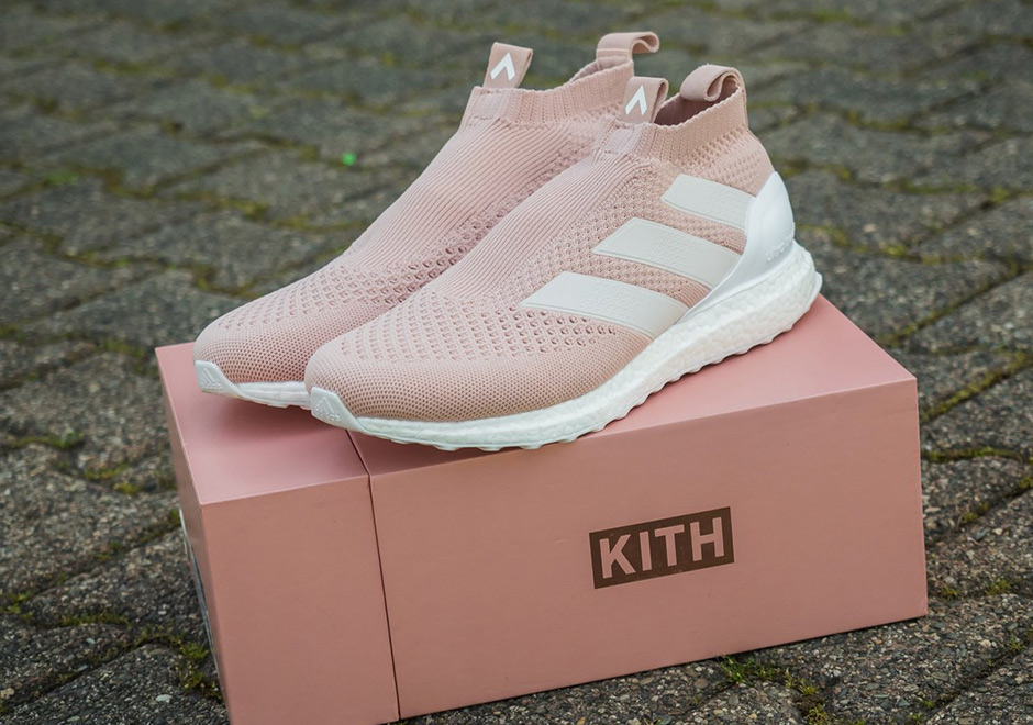 the KITH adidas ACE 16+ UltraBoost "Vapour Pink" is Limited to 500 Pairs