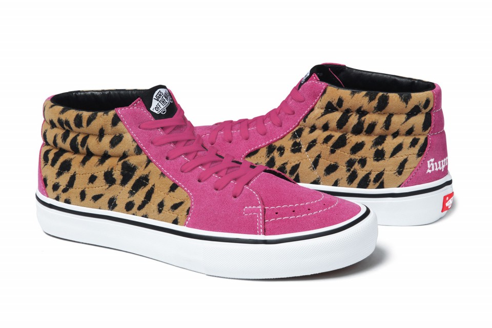 Supreme & Vans Reveal a Leopard Print Sk8-Mid Pro