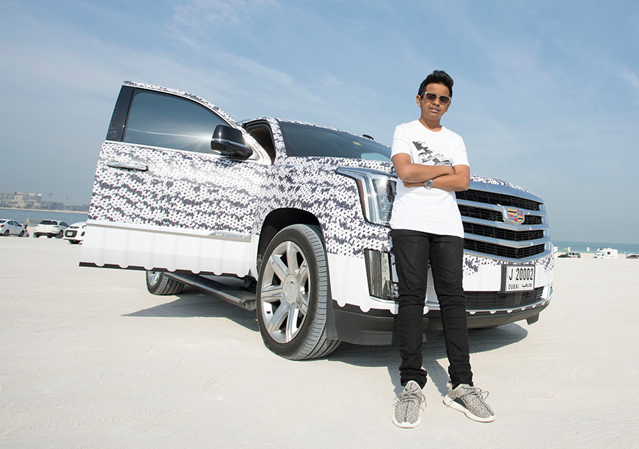 Rich Teenager From Dubai Has His Own Custom Made Yeezy Escalade