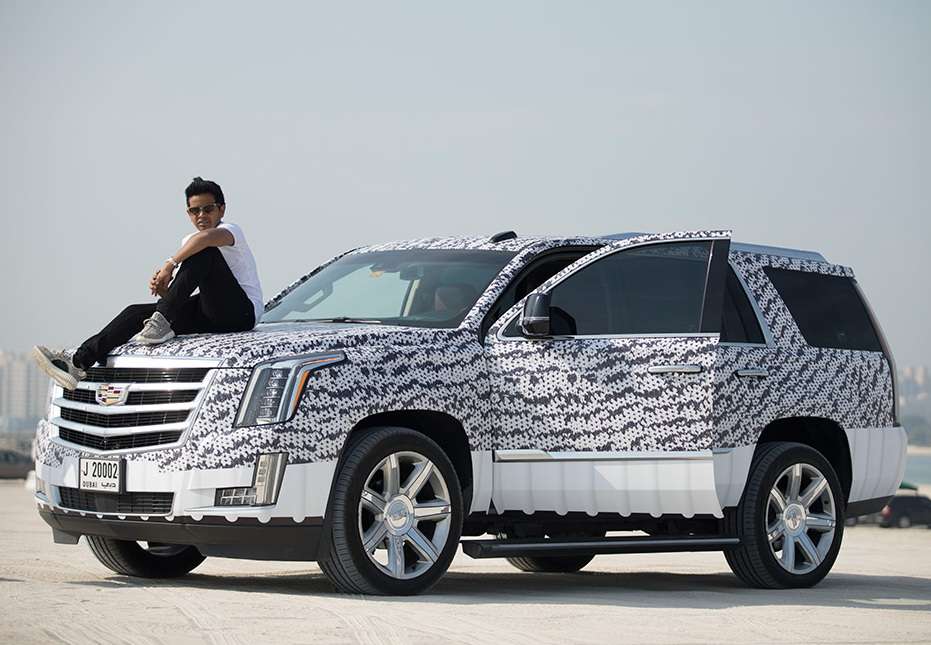 Rich Teenager From Dubai Has His Own Custom Made Yeezy Escalade