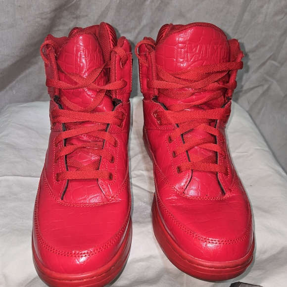 Ewing Athletics ALL RED "Croc-Embossed" 33 Hi is AMAZING!!!