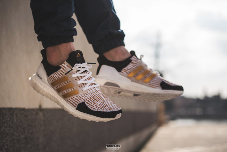 Dent Kicks Takes The Ultra Boost to New Heights In Gold