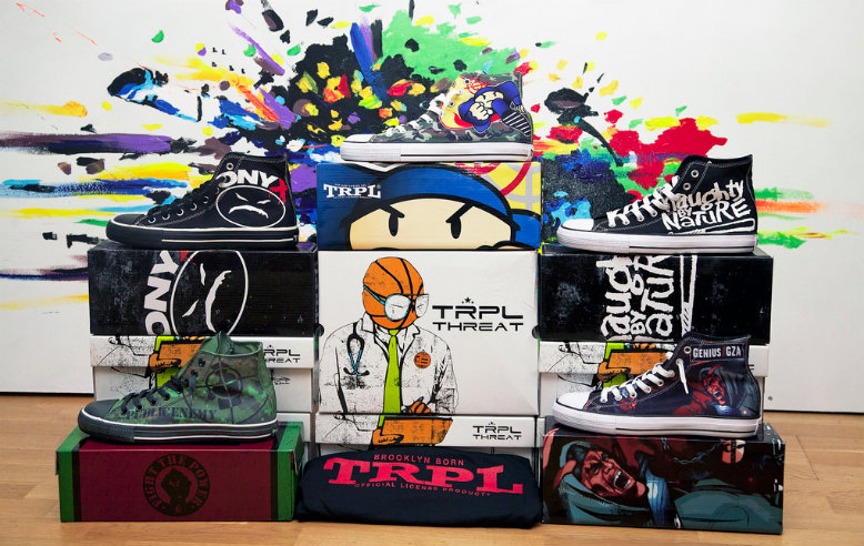 TRPL Threat Teams Up with Naughty By Nature, Public Enemy, Onyx and More for New Sneaker Line