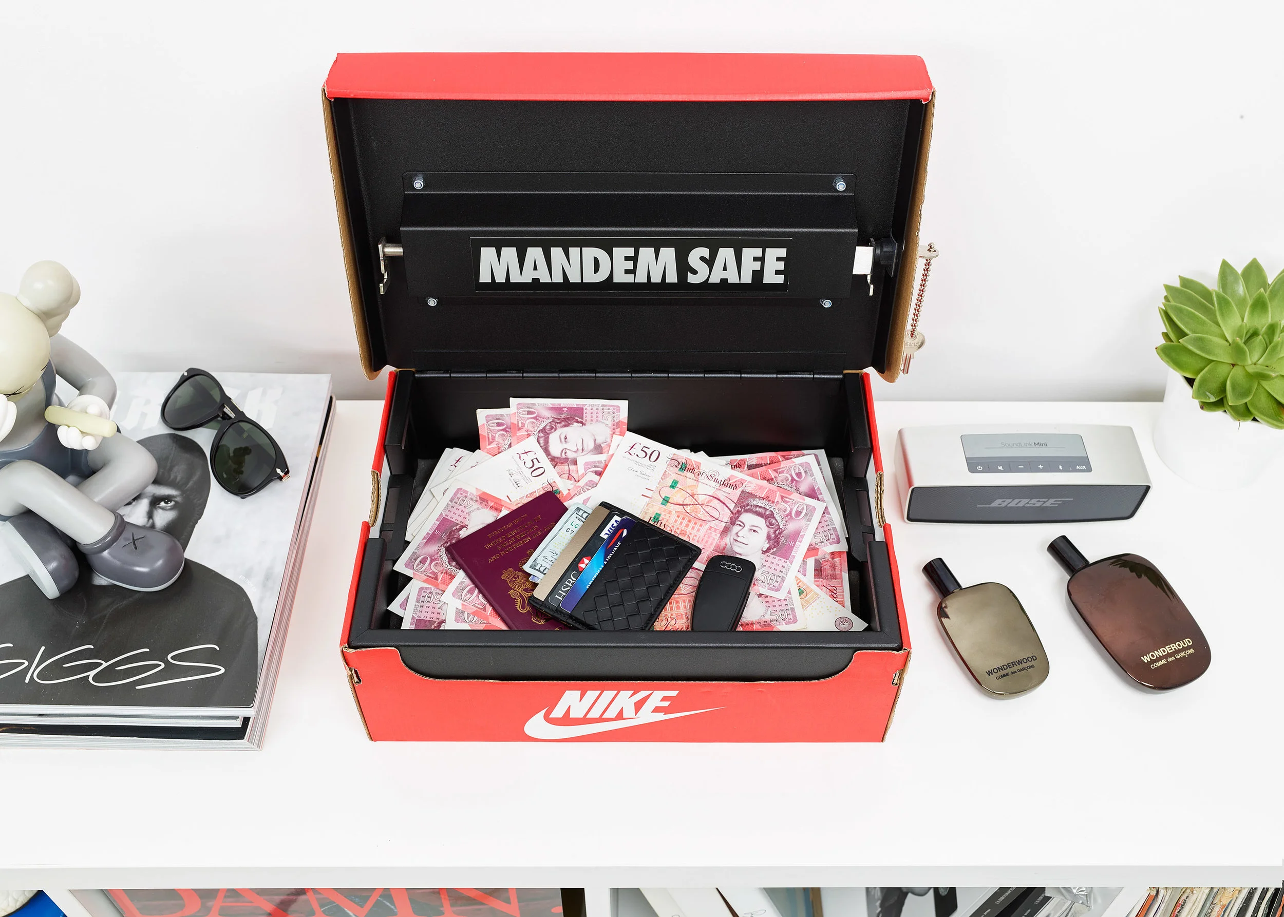 Nike Shoe Box Safe by Mandem Safe