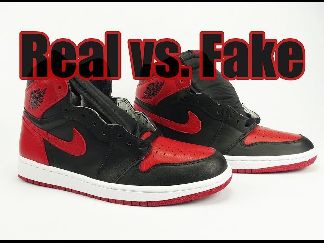 Real Vs. Fake - Air Jordan 1 "Banned"