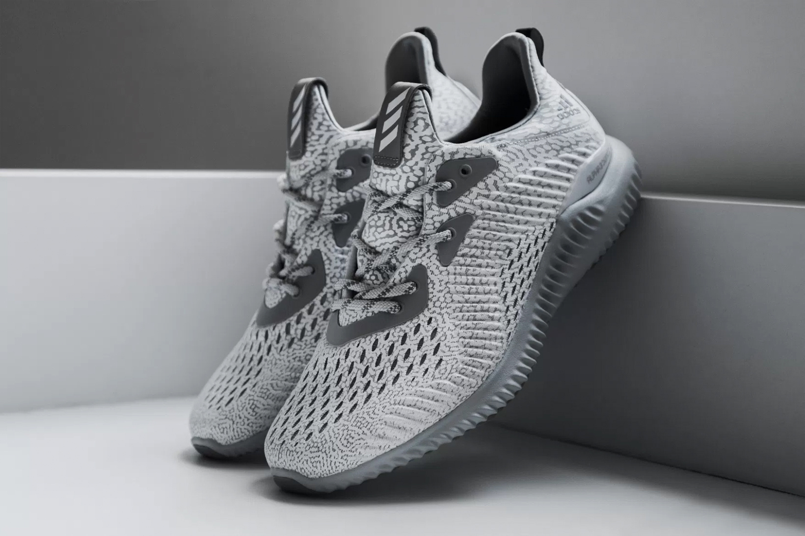 The adidas AlphaBOUNCE gets a "Speckled Grey" Makeover