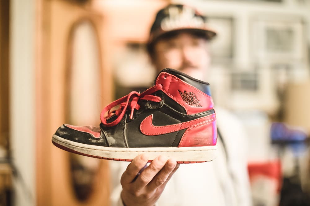 Skater Destroys Vintage Air Jordans for Fun