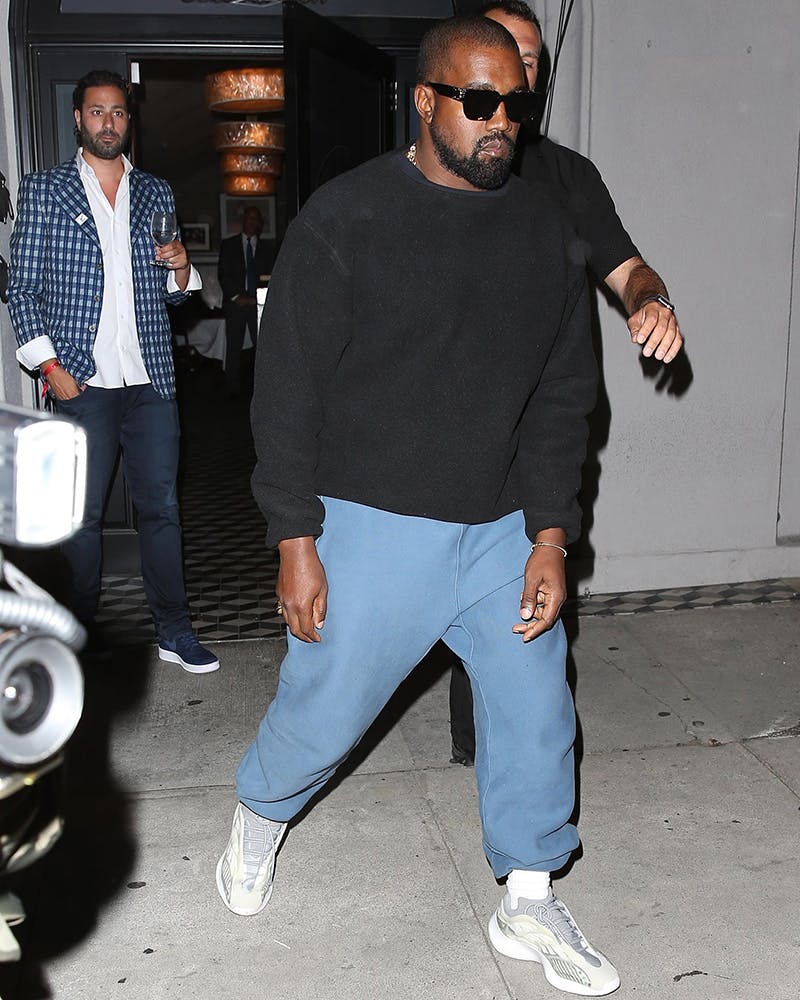 Kanye West Wears Unreleased adidas x Yeezy Sample Runners