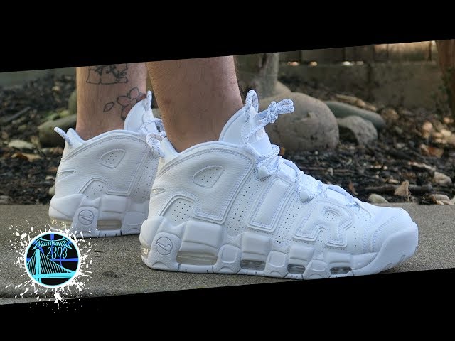 The Uptempo gets a Triple White Makeover